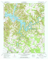 Normandy Lake 1976 topographic map thumbnail