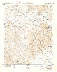 Normandy 1947 topographic map thumbnail