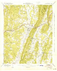 Ooltewah 1941 topographic map thumbnail