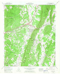 Ooltewah 1964 topographic map thumbnail