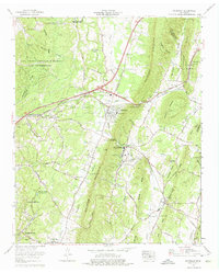 Ooltewah 1964 topographic map thumbnail