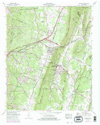 Ooltewah 1964 topographic map thumbnail