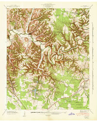 Ovoca 1941 topographic map thumbnail