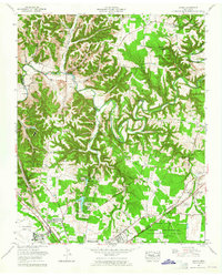 Ovoca 1962 topographic map preview