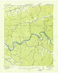 Paint Rock 1935 topographic map thumbnail