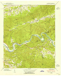 Paint Rock 1940 topographic map thumbnail