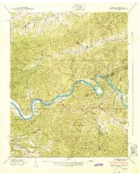 Paint Rock 1940 topographic map thumbnail