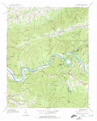 Paint Rock 1940 topographic map thumbnail