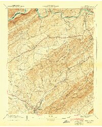 Bulls Gap 1940 topographic map thumbnail