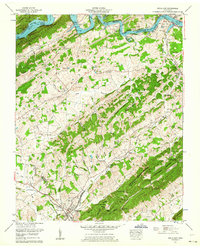 Bulls Gap 1962 topographic map thumbnail