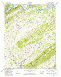 Bulls Gap 1962 topographic map thumbnail