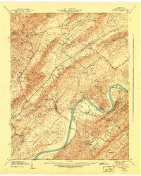 Burem 1940 topographic map thumbnail