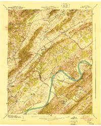 Burem 1940 topographic map thumbnail