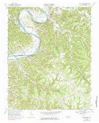 Burristown 1968 topographic map thumbnail
