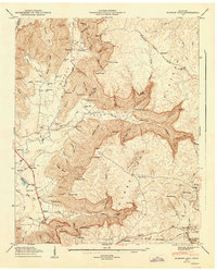 Burrow Cove 1947 topographic map thumbnail
