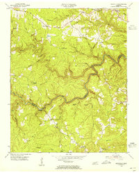 Burrville 1954 topographic map thumbnail