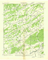 Blountville 1935 topographic map thumbnail