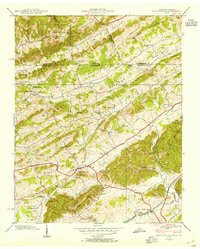 Blountville 1938 topographic map thumbnail