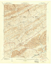 Blountville 1939 topographic map thumbnail