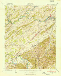 Bluff City 1939 topographic map thumbnail