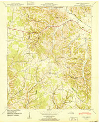 Bodenham 1950 topographic map thumbnail