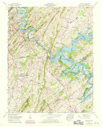 Boone Dam 1959 topographic map thumbnail