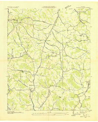 Booneville 1936 topographic map thumbnail