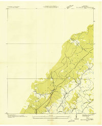 Billingsley Gap 1935 topographic map thumbnail