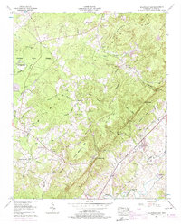 Billingsley Gap 1956 topographic map thumbnail