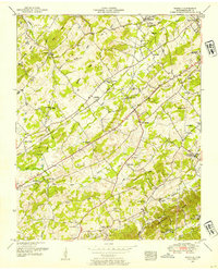 Binfield 1952 topographic map thumbnail