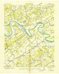 Boyds Creek 1935 topographic map thumbnail