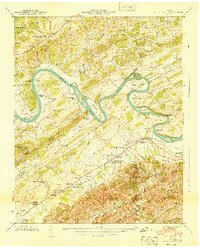 Boyds Creek 1940 topographic map thumbnail