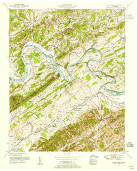 Boyds Creek 1953 topographic map thumbnail