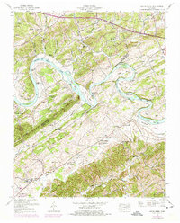 Boyds Creek 1953 topographic map thumbnail