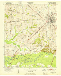 Brownsville 1951 topographic map thumbnail