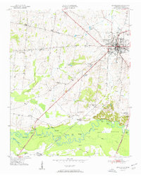 Brownsville 1951 topographic map thumbnail