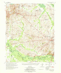 Brownsville 1970 topographic map thumbnail