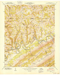 Colemen Gap 1950 topographic map thumbnail