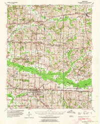 Collierville 1943 topographic map thumbnail