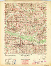 Collierville 1953 topographic map thumbnail