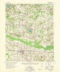 Collierville 1968 topographic map thumbnail