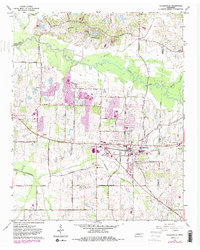 Collierville 1965 topographic map thumbnail