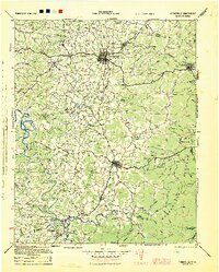 Cookeville 1944 topographic map thumbnail