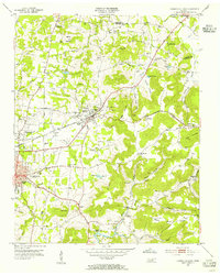 Cookeville East 1953 topographic map thumbnail