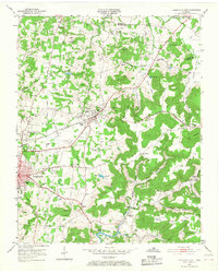 Cookeville East 1953 topographic map thumbnail