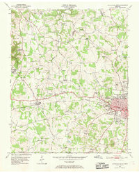 Cookeville West 1953 topographic map thumbnail