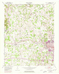Cookeville West 1953 topographic map thumbnail