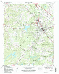 Crossville 1982 topographic map thumbnail