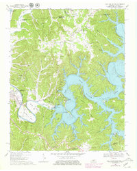 Dale Hollow Dam 1968 topographic map thumbnail