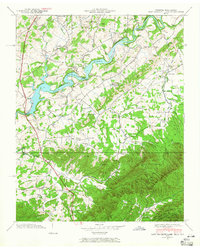Davy Crockett Lake 1939 topographic map thumbnail